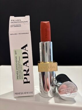 Prada Monochrome Hyper Matte Lipstick - 077 Arancio